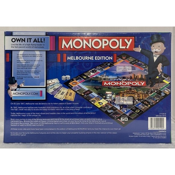 Monopoly Melbourne Australia Edition 2015 Hasbro Board Game New-Sealed - Picture 2 of 3